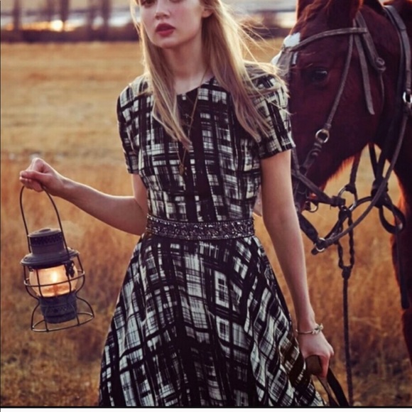 Anthropologie Dresses & Skirts - Anthro Corey Lynn Calter Painted Plaid Dress